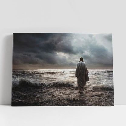 Jesus Water Painting Canvas Prints, Christian Gifts Wall Art, Christian Gifts Home Decor