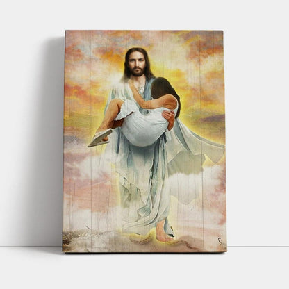 Jesus Way To Heaven Walking With Jesus Canvas Poster