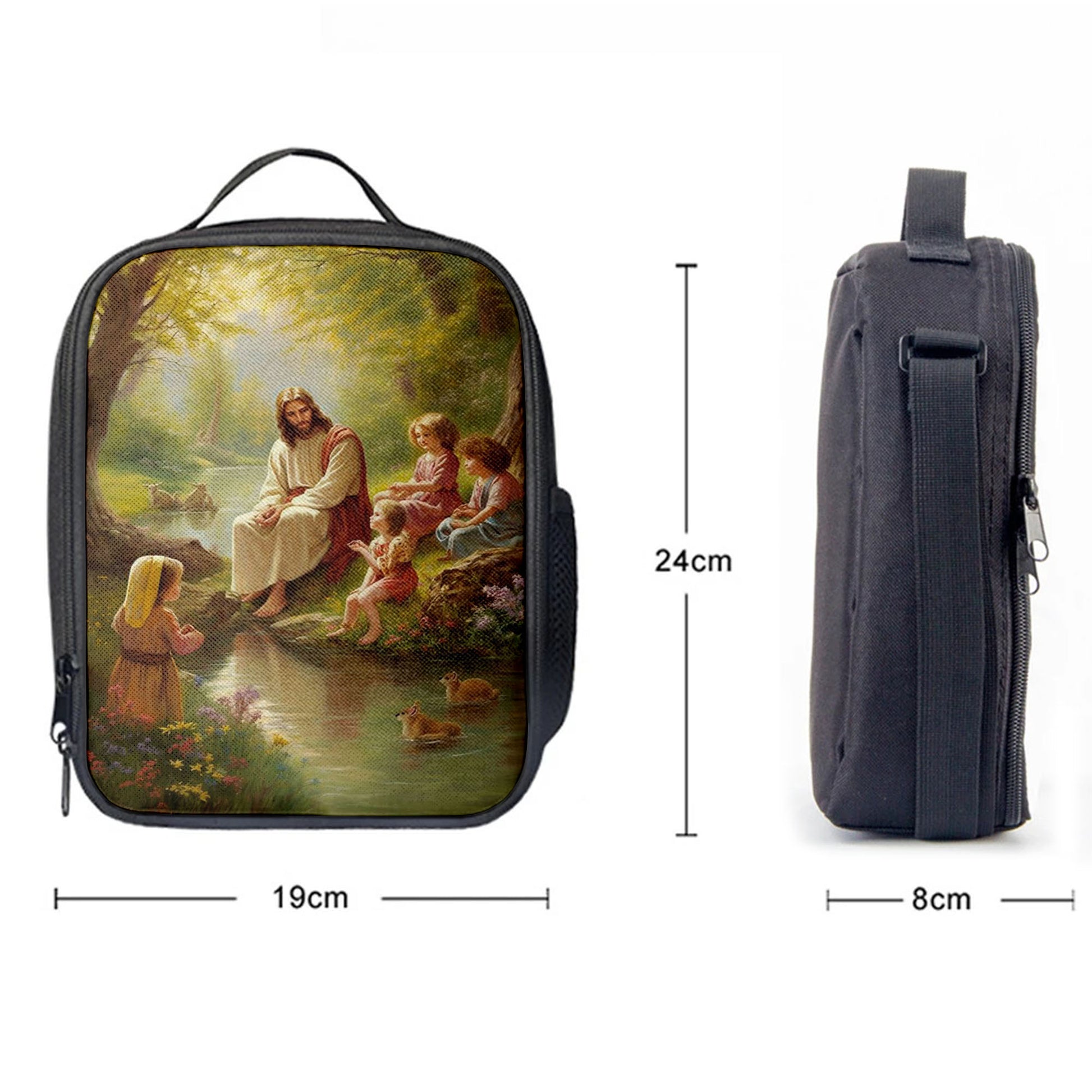 Jesus With Children Lunchbag, Jesus Lunch Bag, Christian Lunch Bag