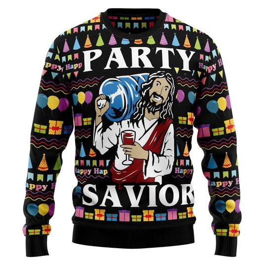 Jesus's Party Ugly Christmas Sweater, Sweater For Christian