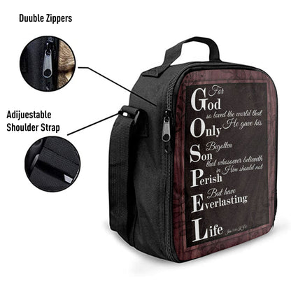 John 316 Kjv For God So Loved The World Scripture Lunchbag, Bible Verse Lunch Bag, Scripture Lunchbag