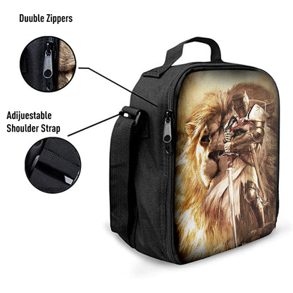 Knight Of God The Lion Of Judah Lunchbag, Christian Lunchbag, Religious Lunchbag
