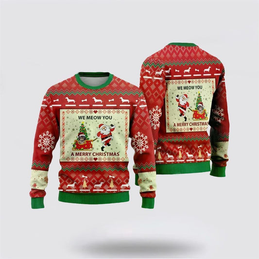 Laperm Cats Ugly Christmas Sweater, Christmas Sweater For Cat Lover