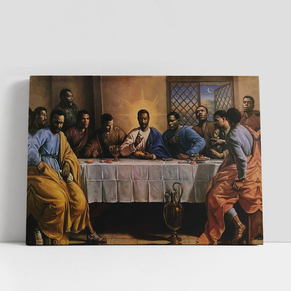 Last Supper Canvas Wall Art 5, Jesus Canvas, Christian Gifts Wall Art, Jesus Wall Decor