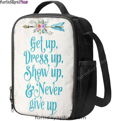 Light Blue Boho Lunchbag- Encouragement Gifts For Women, Bohemian Motivational Lunch Bag