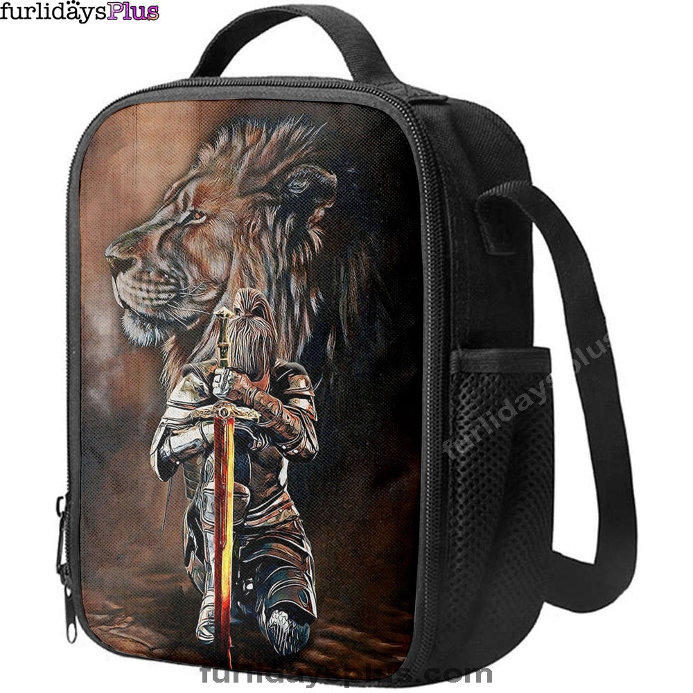 Lion And Women Warrior Lunchbag, Christian Lunch Bagl Lunchbag, Religious Lunchbag
