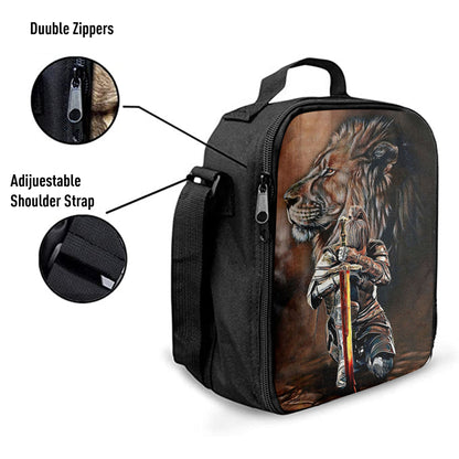 Lion And Women Warrior Lunchbag, Christian Lunch Bagl Lunchbag, Religious Lunchbag