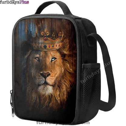 Lion Of Judah Gorgeous Crown Lunchbag, Christian Lunchbag, Religious Lunchbag