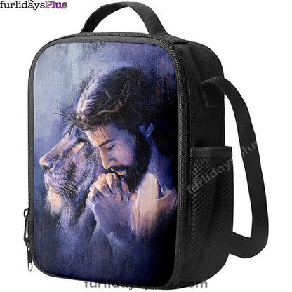 Lion Of Judah Jesus Prayer Lunchbag, Lion Lunchbag Print, Christian Lunchbag, Religious Lunchbag