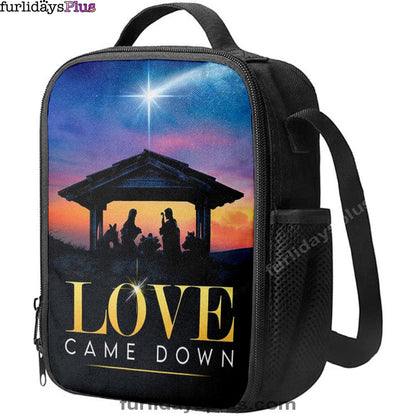 Love Came Down Christian Christmas Lunchbag, Bible Verse Lunch Bag, Scripture Lunchbag