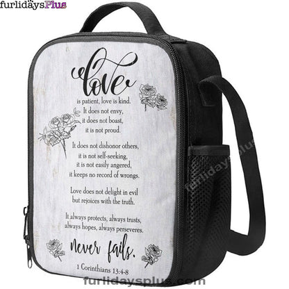 Love Is Patient Love Is Kind 1 Corinthians 134-8 Bible Verse Lunch Bag Art, Bible Verse Lunch Bag, Scripture Lunchbag