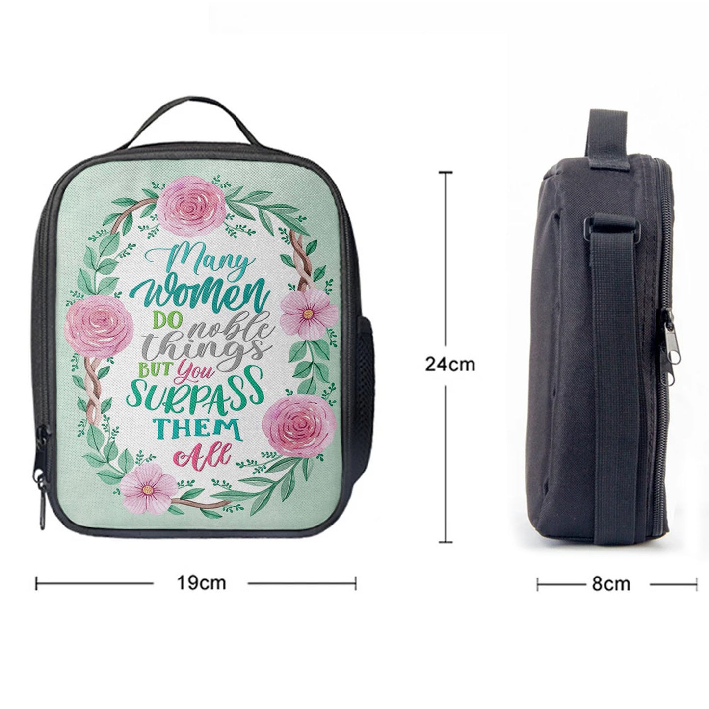 Many Women Do Noble Things Proverbs 3129 Lunchbag, Christian Lunchbag, Religious Lunch Bag