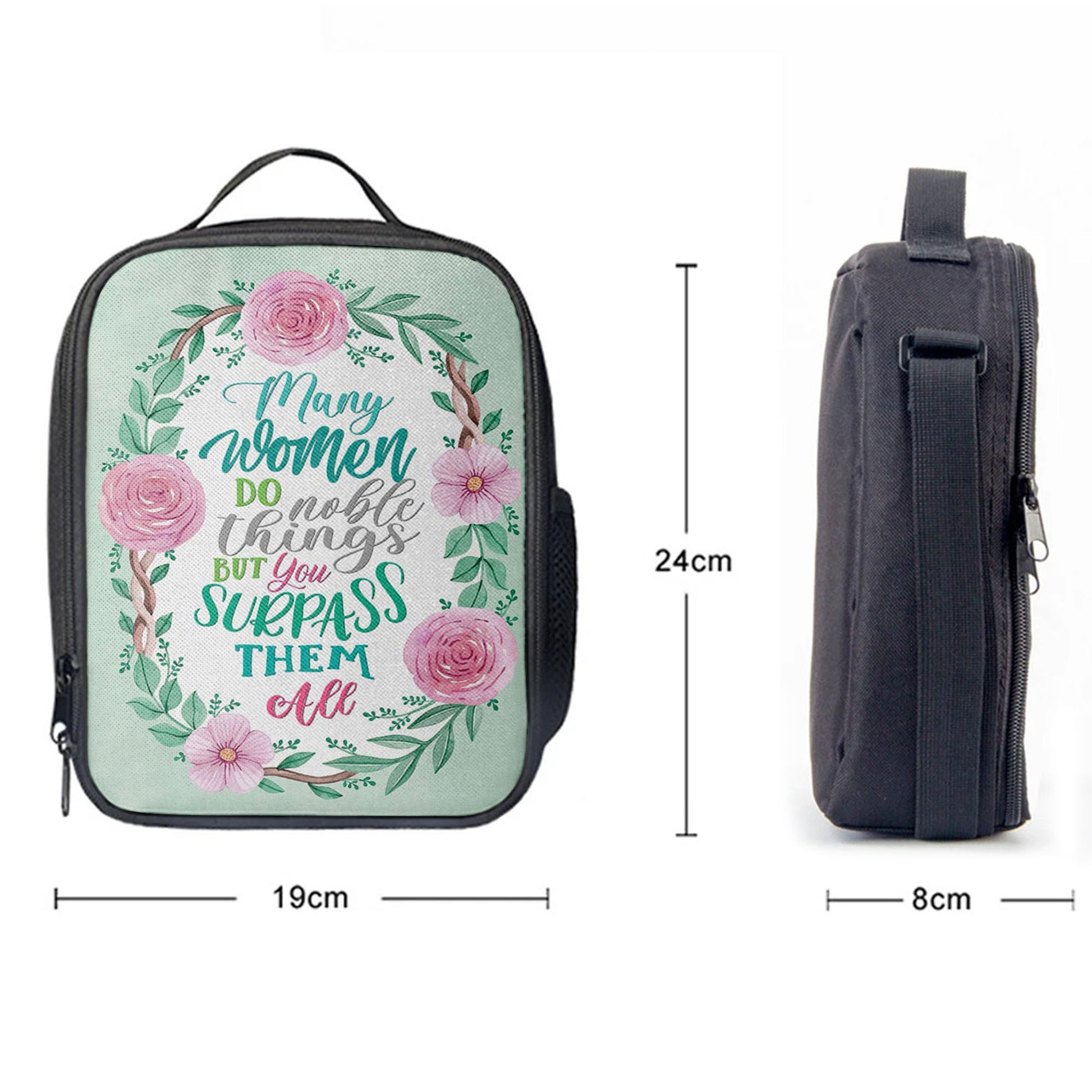 Many Women Do Noble Things Proverbs 3129 Lunchbag, Christian Lunchbag, Religious Lunch Bag