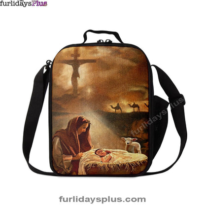 Maria And Jesus Lunchbag, Jesus Lunch Bag, Christian Lunchbag