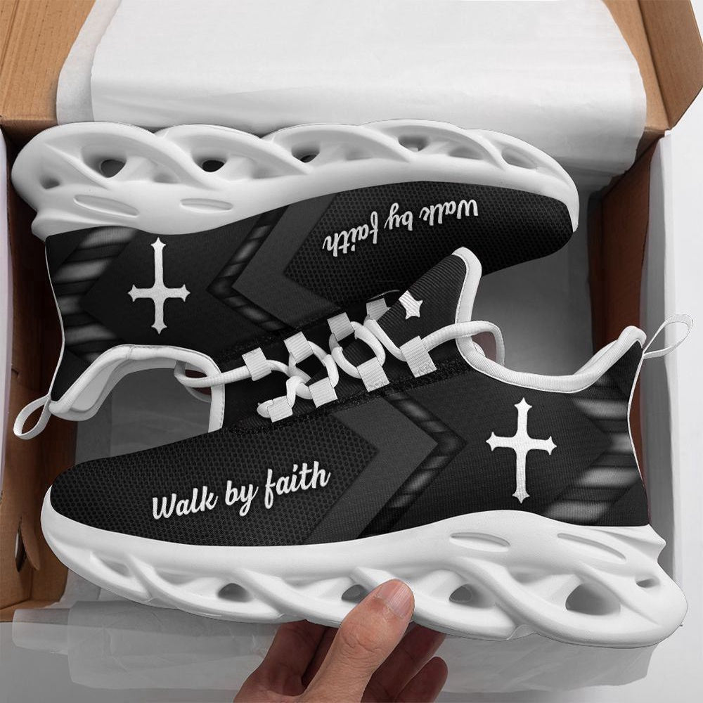 Max Soul Shoes, Jesus White Black Running Christ Sneakers Max Soul Shoes, Jesus Christ Shoes