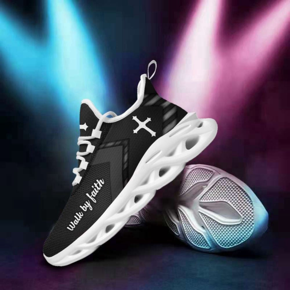 Max Soul Shoes, Jesus White Black Running Christ Sneakers Max Soul Shoes, Jesus Christ Shoes