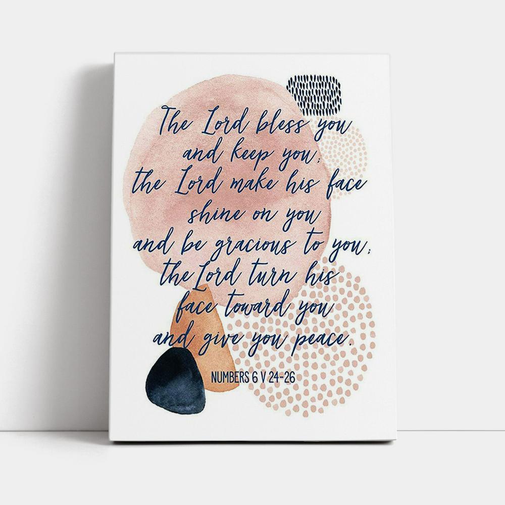 May The Lord Bless You And Keep You Canvas Prints - Christian Canvas Wall Art Decor