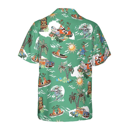 Merry Christmas Santa Claus Funny Hawaiian Shirt, Xmas Hawaiian Shirts