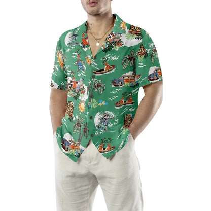 Merry Christmas Santa Claus Funny Hawaiian Shirt, Xmas Hawaiian Shirts
