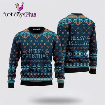 Merry Christmas Scandinavian Style Sweater ,Christmas Ugly Sweater For Men, Women