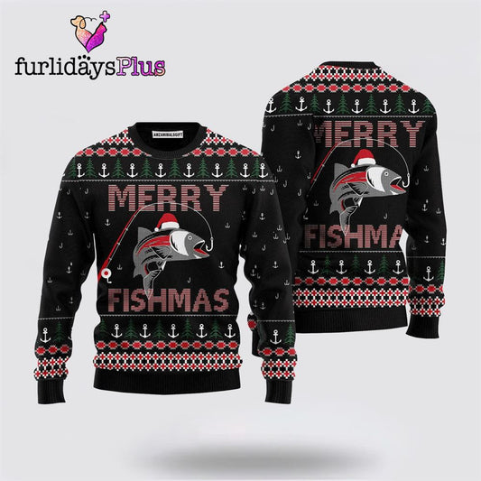 Merry Fishmas Sweater Christmas ,Christmas Ugly Sweater For Men, Women