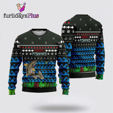 Merry Fishmas Sweater ,Christmas Ugly Sweater For Men, Women