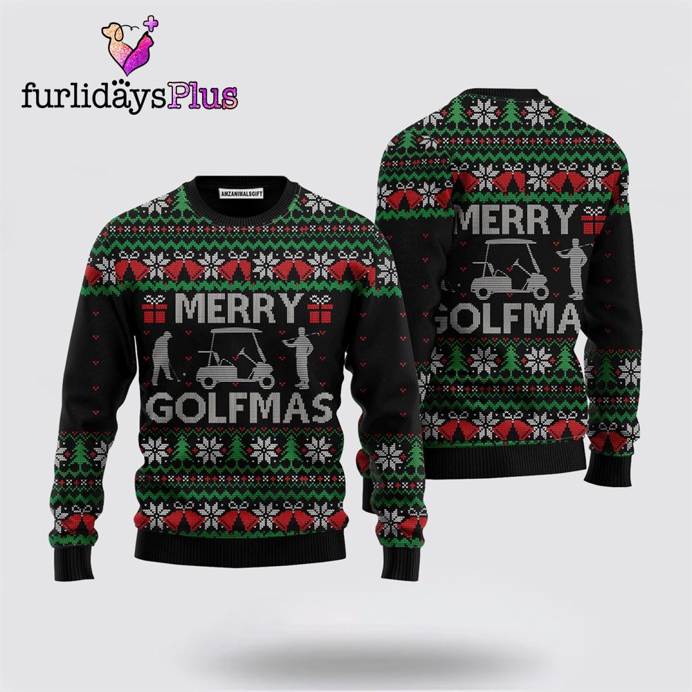 Merry Golfmas Sweater Christmas ,Christmas Ugly Sweater For Men, Women