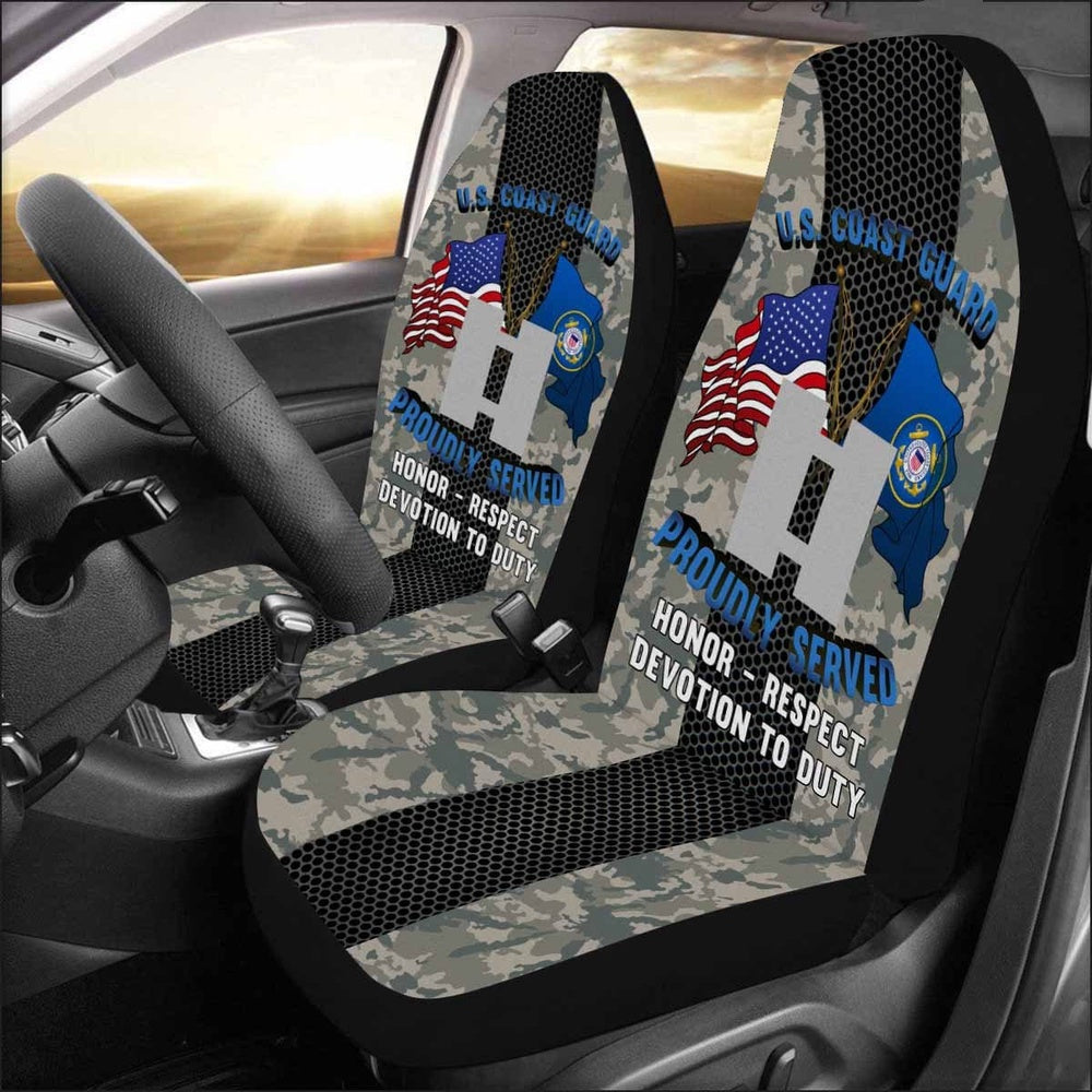Military Car Seat Covers, US Coast Guard O-3 Lieutenant O3 LT Junior Officer Car Seat Covers