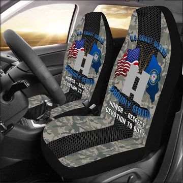 Military Car Seat Covers, US Coast Guard O-3 Lieutenant O3 LT Junior Officer Car Seat Covers