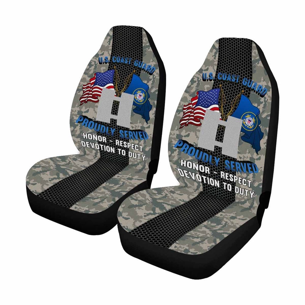 Military Car Seat Covers, US Coast Guard O-3 Lieutenant O3 LT Junior Officer Car Seat Covers