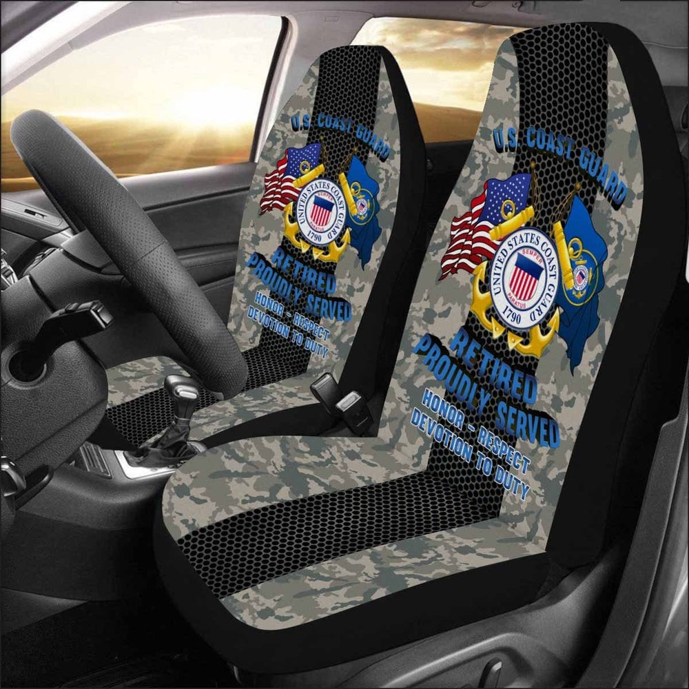 Military Car Seat Covers, US Coast Guard Retired Car Seat Covers