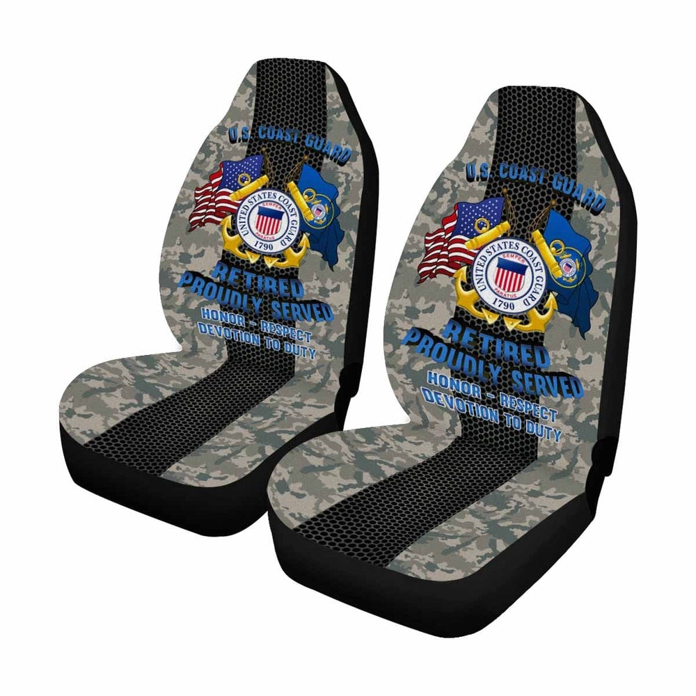 Military Car Seat Covers, US Coast Guard Retired Car Seat Covers