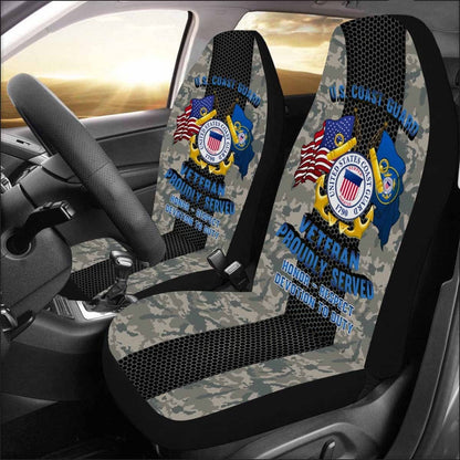 Military Car Seat Covers, US Coast Guard Veteran Car Seat Covers