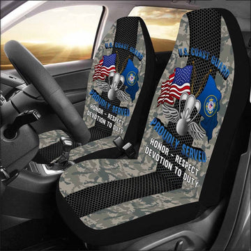 Military Car Seat Covers, Uscg Aviation Survival Technician Ast Logo Proudly Served Car Seat Covers