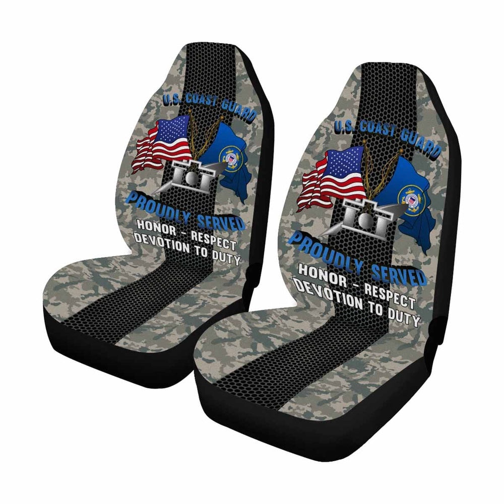 Military Car Seat Covers, Uscg Public Affairs Specialist PA Logo Proudly Served Car Seat Covers