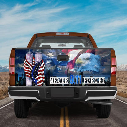 Military Car Wrap, American Flag 911 Never Forget Tailgate Wrap American Eagle Tailgate Graphic Patriots Gifts