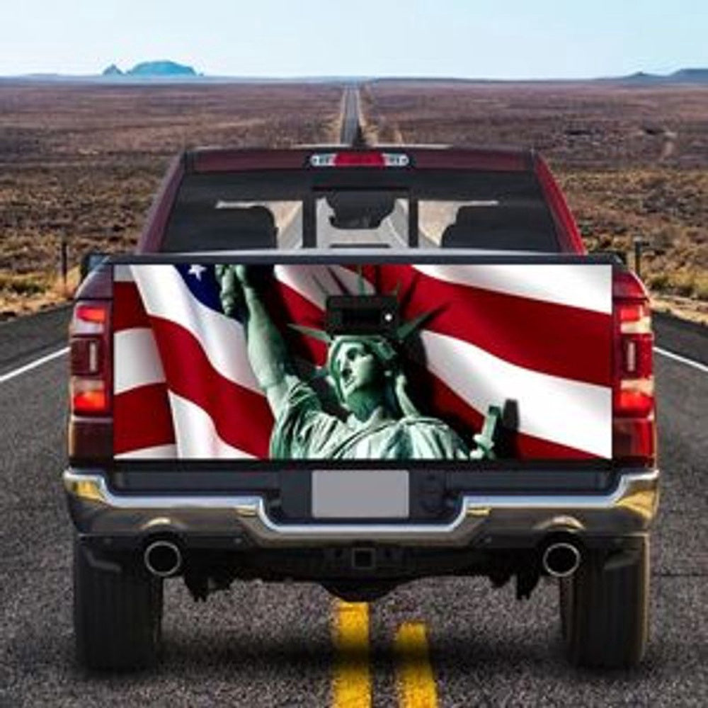 Military Car Wrap, American Statue Of Liberty Tailgate Wrap Decal Statue Of Liberty Decal Sticker American Lovers Gift