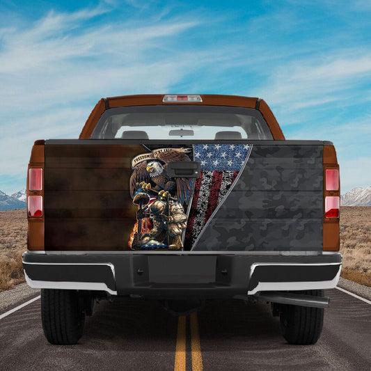 Military Car Wrap, American Veteran Eagle Camouflage  Freedom Day Decor Daddy Gift Grandpa Gift