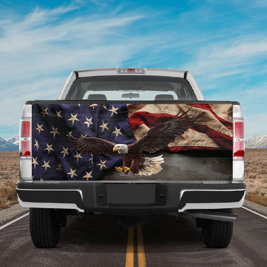 Military Car Wrap, Eagle American Tailgate Wrap American Old Flag Tailgate Wrap Patriot Tailgate Wrap Car Decoration