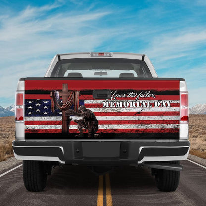 Military Car Wrap, Honor The Fallen Memorial Day Us Veteran Tailgate Wrap Decal Remembrance Day Decoration