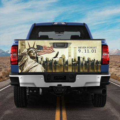 Military Car Wrap, Never Forget 911 Truck Tailgate Decal American Memorial Day Car Decor