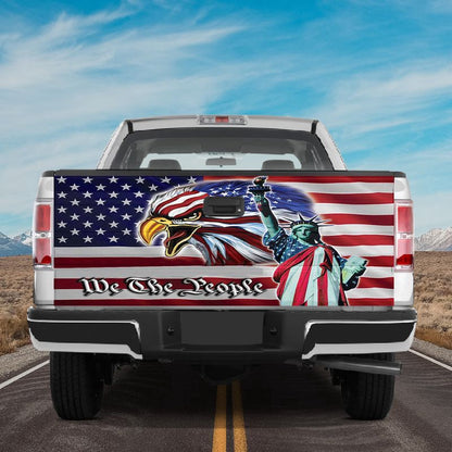 Military Car Wrap, Tailgate Wrap We The People 1776 American Flag Tailgate Cover Patriot Car Cover Car Accessories