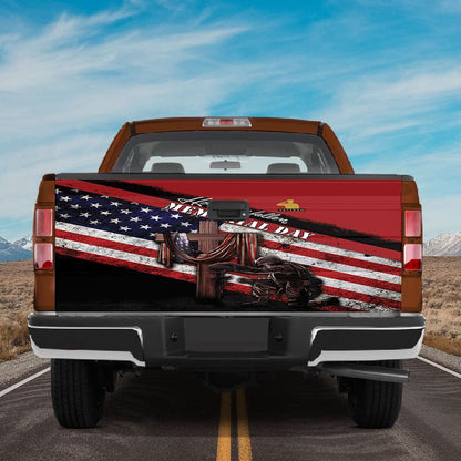 Military Car Wrap, Truck Tailgate Wrap American Veteran Honor The Fallen Memorial Day American Flag Tailgate Wrap