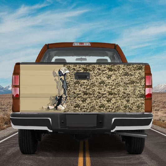 Military Car Wrap, Truck Tailgate Wrap Veteran Honor The Fallen Tailgate Wraps For Pickup Truck Sticker Graphic