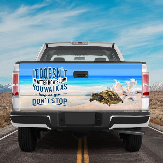Military Car Wrap, Turtle Tailgate Wrap It Doesn't Matter  How Slow You Walk Vinyl Decal Turtle Lover Sticker Truck Car