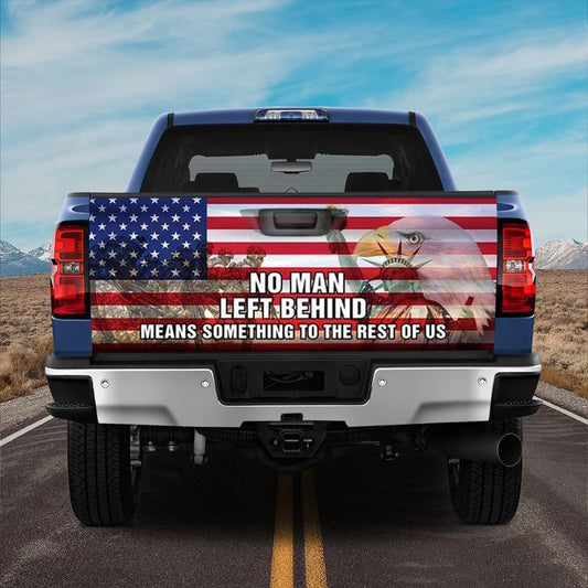 Military Car Wrap, U.s. Soldier Military No Man Left Behind Truck Tailgate Decal Soldier Gift Idea