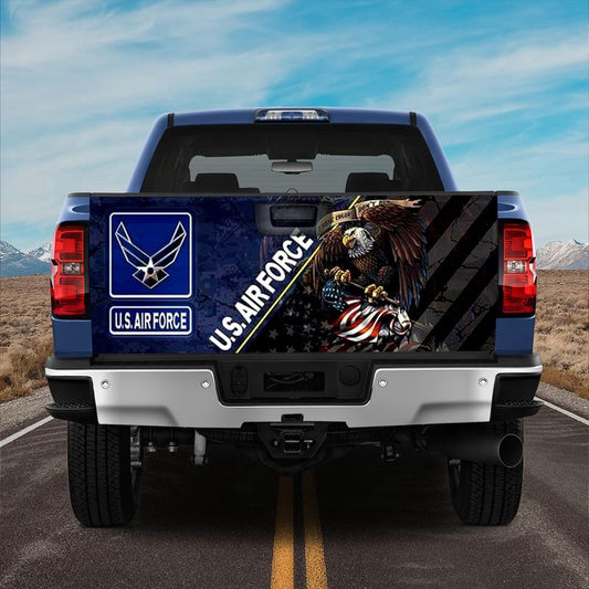 Military Car Wrap, United States Air Force Truck Tailgate Decal Eagl Symbol Lover