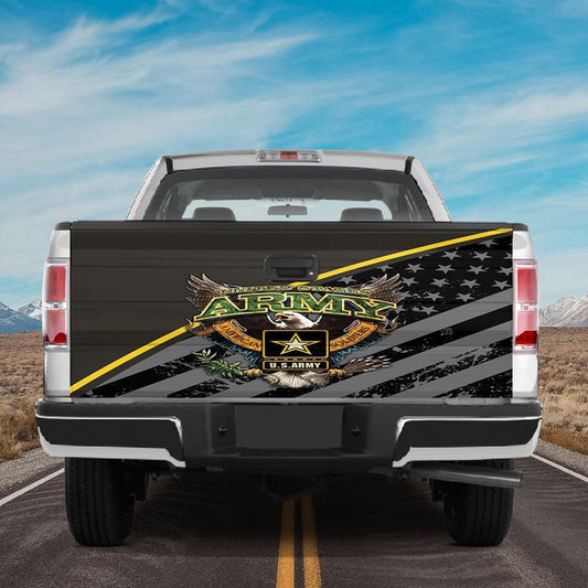 Military Car Wrap, United States Army American Soldiers Tailgate Wrap Decal American Army Sticker Truck Decoration