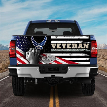 Military Car Wrap, United States Vet3ran Truck Tailgate Decal American Us Vet3ran Gift Family Gift