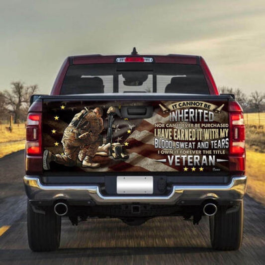 Military Car Wrap, United States Veteran American Tailgate Wrap Decal Remembrance Day Decor Freedom Day Gift Idea